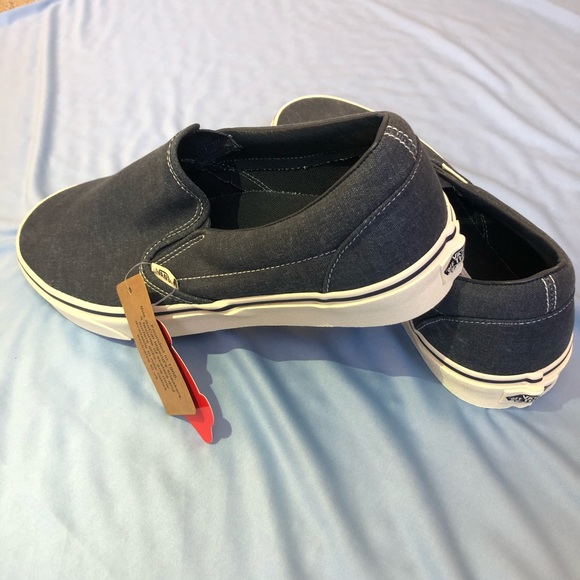 Dark Blue Vans Slip-ons - Picture 2 of 4